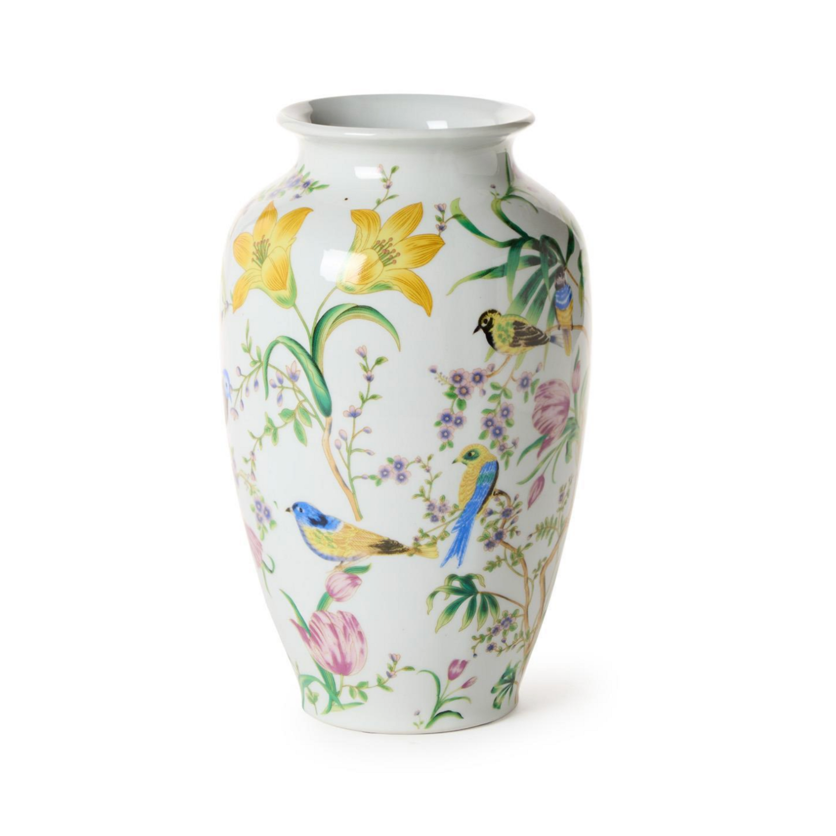 10" Blossom Bird Sanctuary Vase