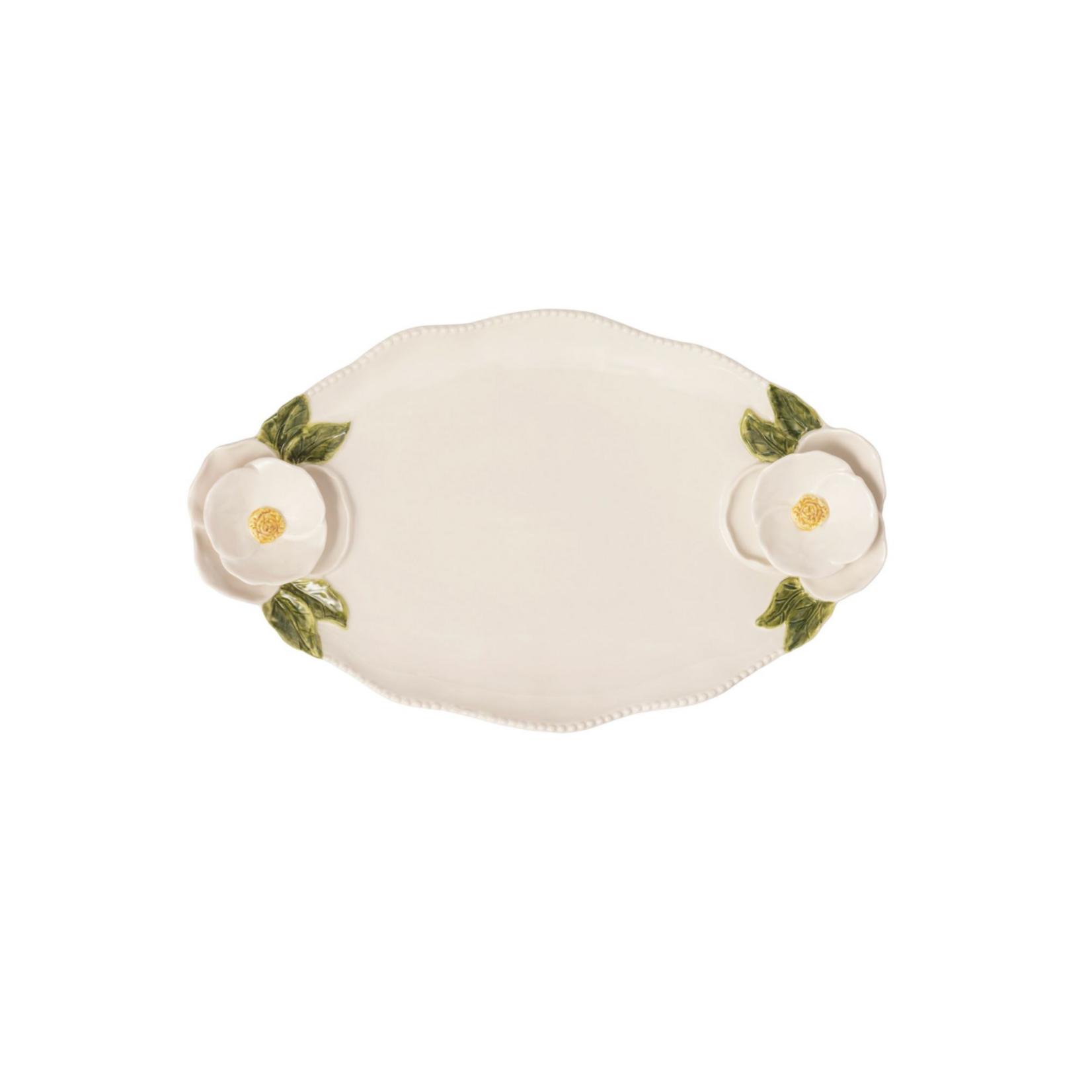 Magnolia Handled Flower Tray