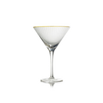 Golden Rim Martini Glass