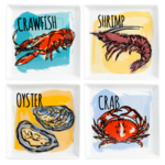 Seafood Appetizer Plate Set