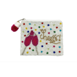 Cheers Multicolor Beaded Coin Pouch