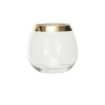 Gold Band Stemless Wine Glass 10oz