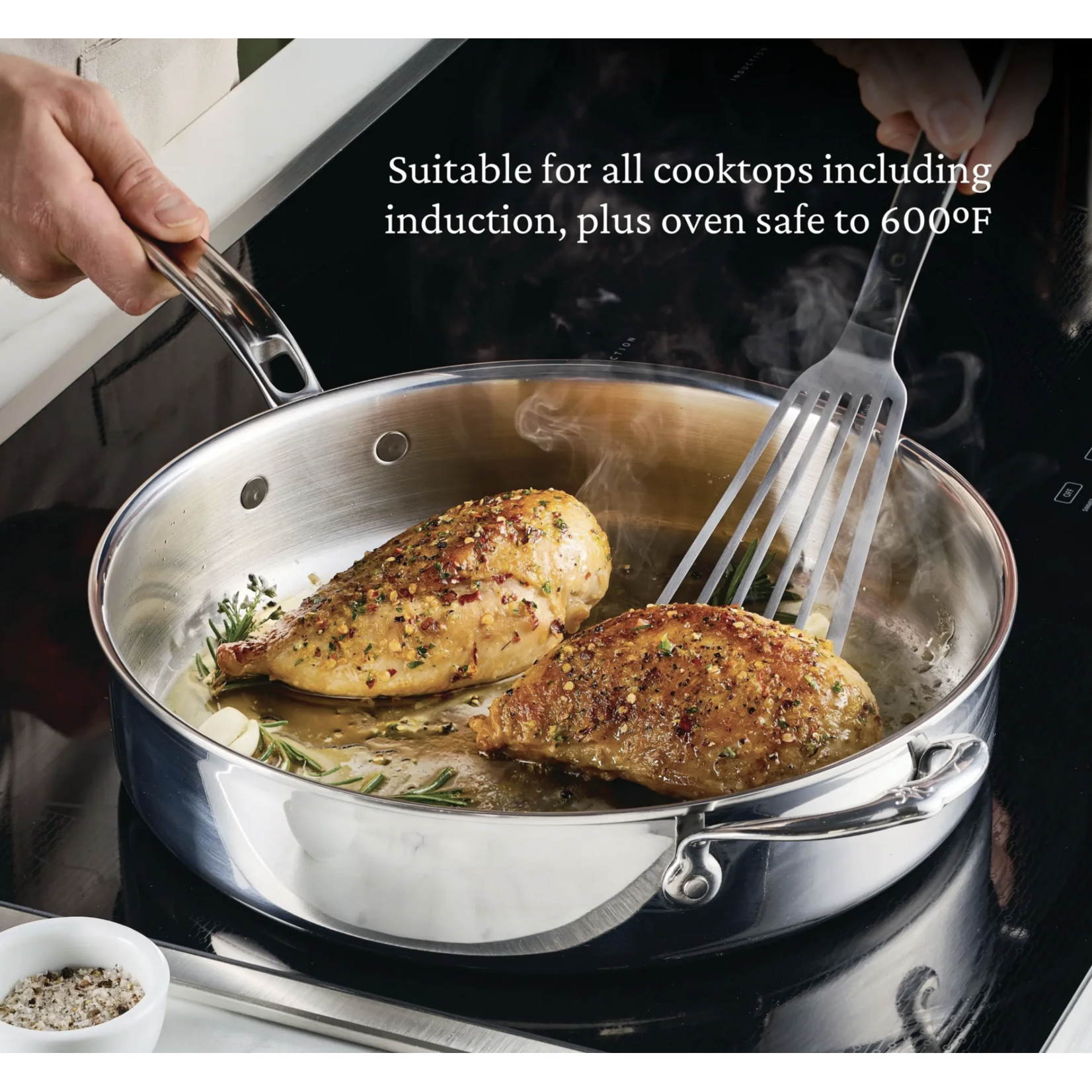 Hestan ProBond LUXE 3.5qt Stainless Steel Saute Pan