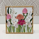 Drifting Gold Edge Flowers 6x6