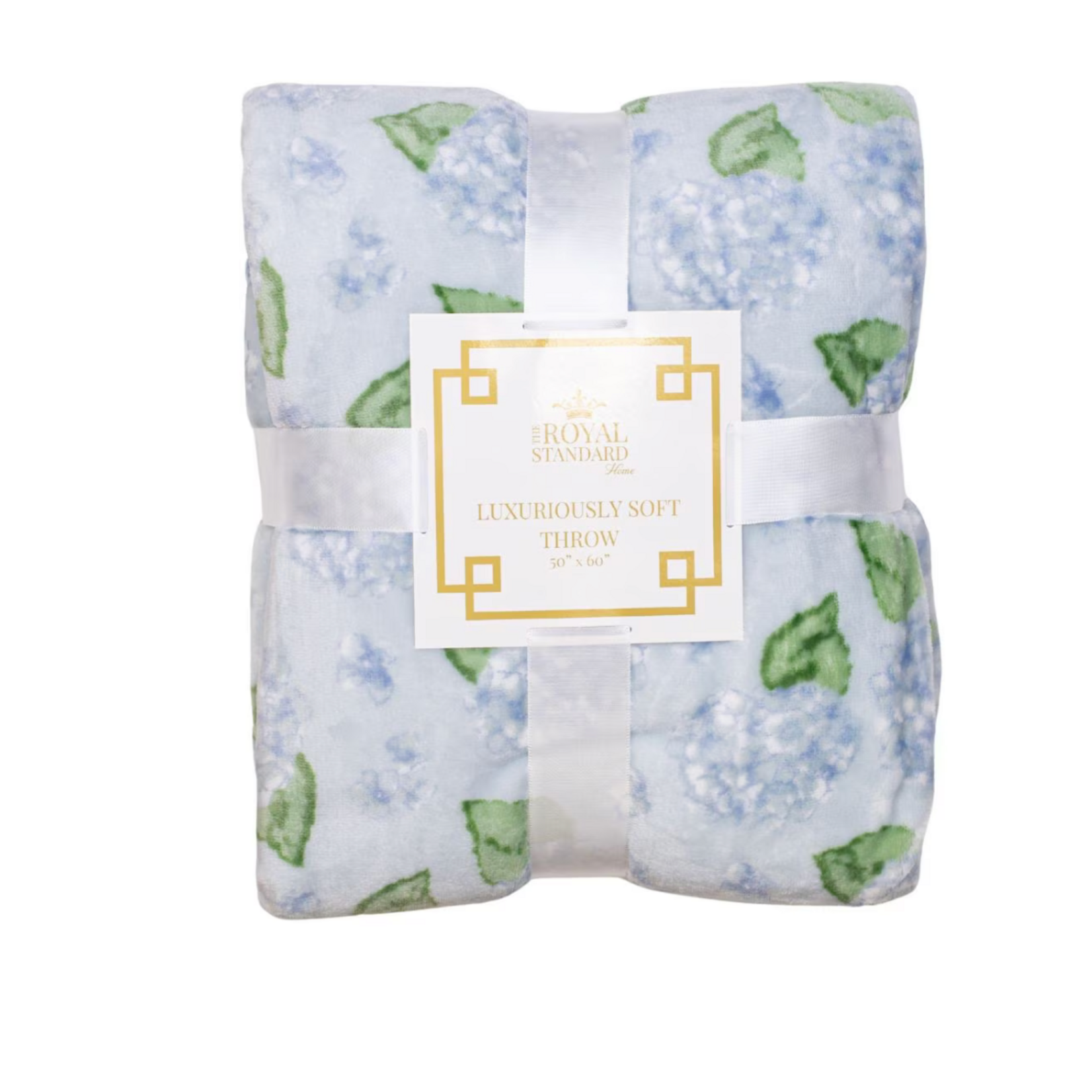 Hydrangea 50x60 Throw LT. BLUE