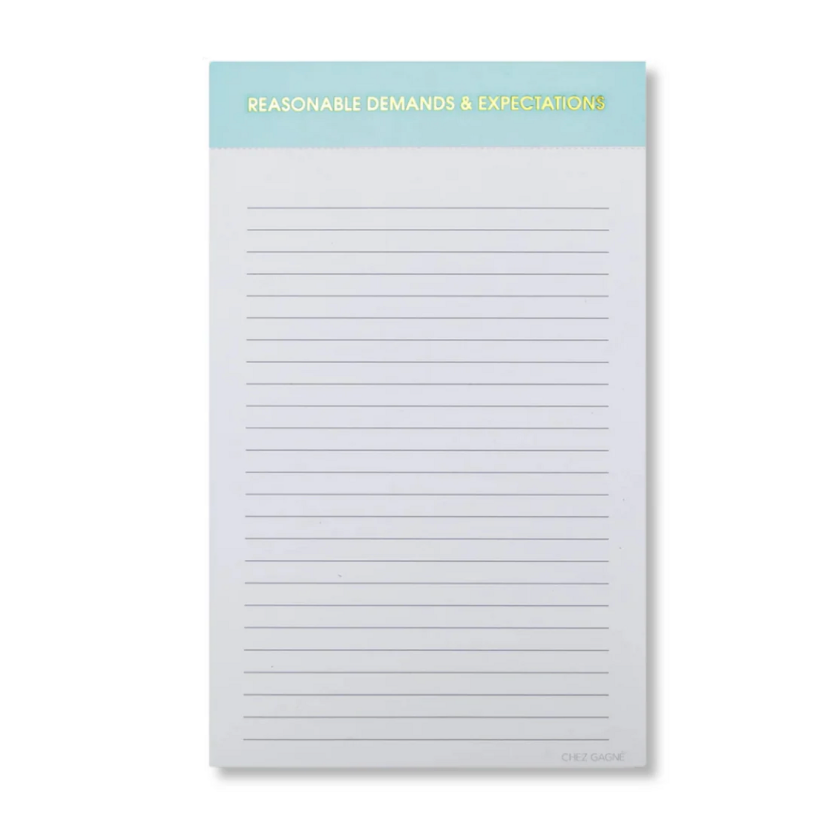 Reasonable Demands & Expectations Notepad