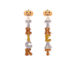 Trick or Treat Pumpkin Earrings 2"