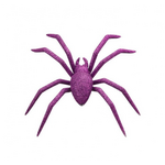 8" PURPLE Glitter Spider