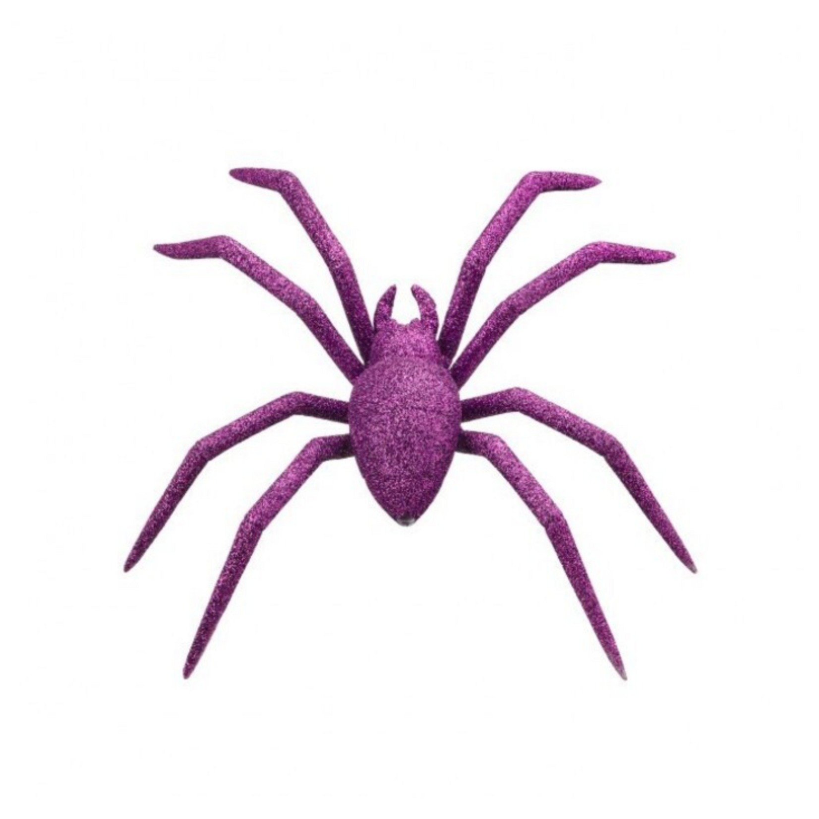 8" PURPLE Glitter Spider