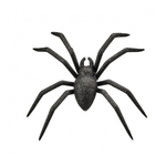 8" BLACK Glitter Spider