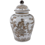 Remy BROWN Chinoiserie Lidded Jar 8x12