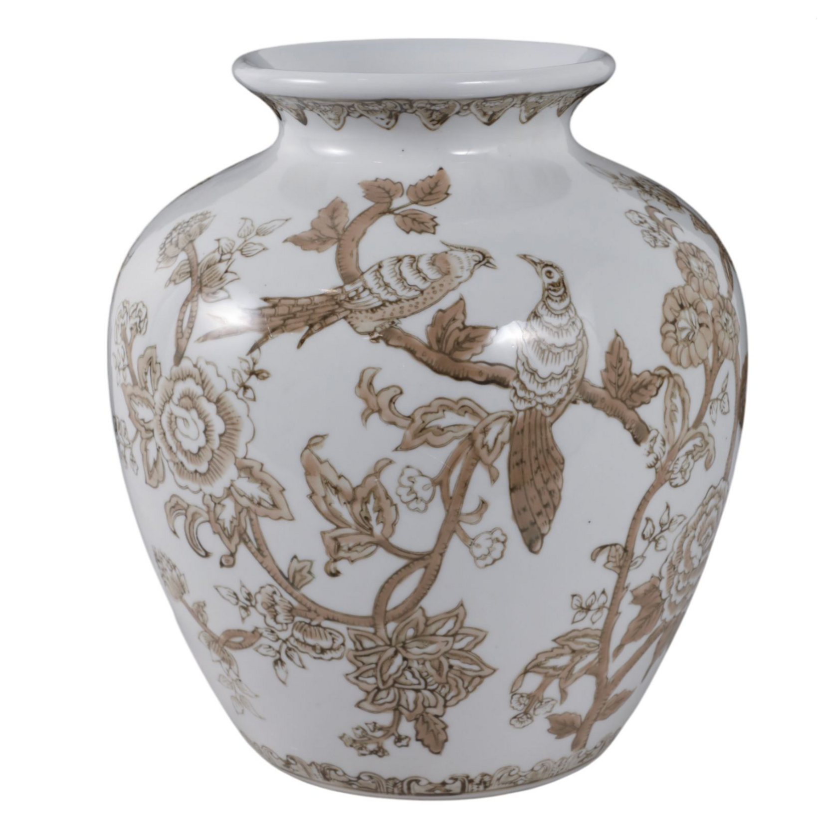 Remy BROWN Chinoiserie Vase 9x11