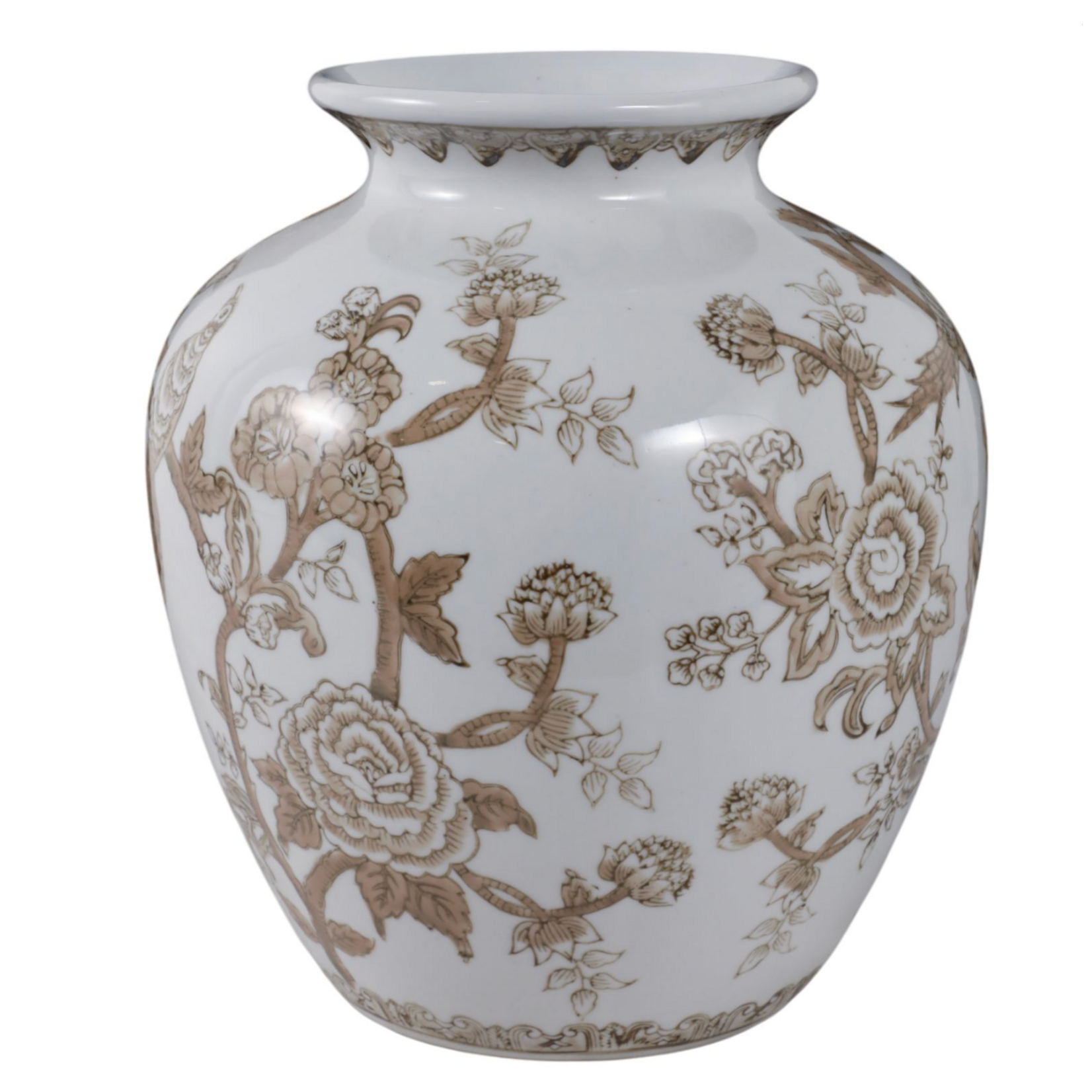 Remy BROWN Chinoiserie Vase 9x11