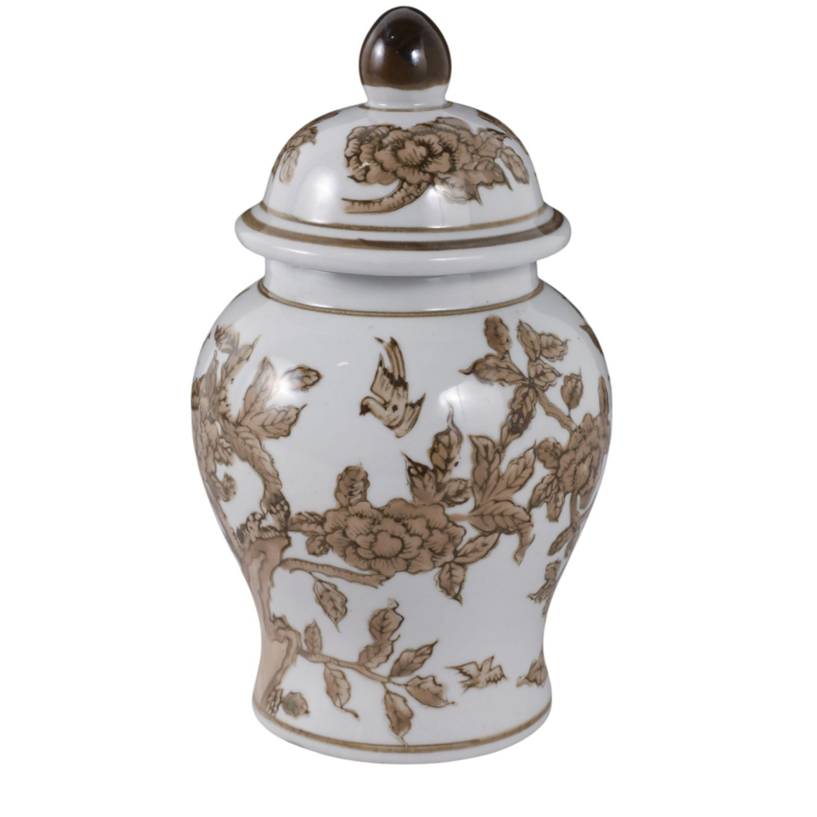 Remy BROWN Chinoiserie Lidded Jar 5x9