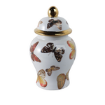 Butterfly Lidded Jar 5x9