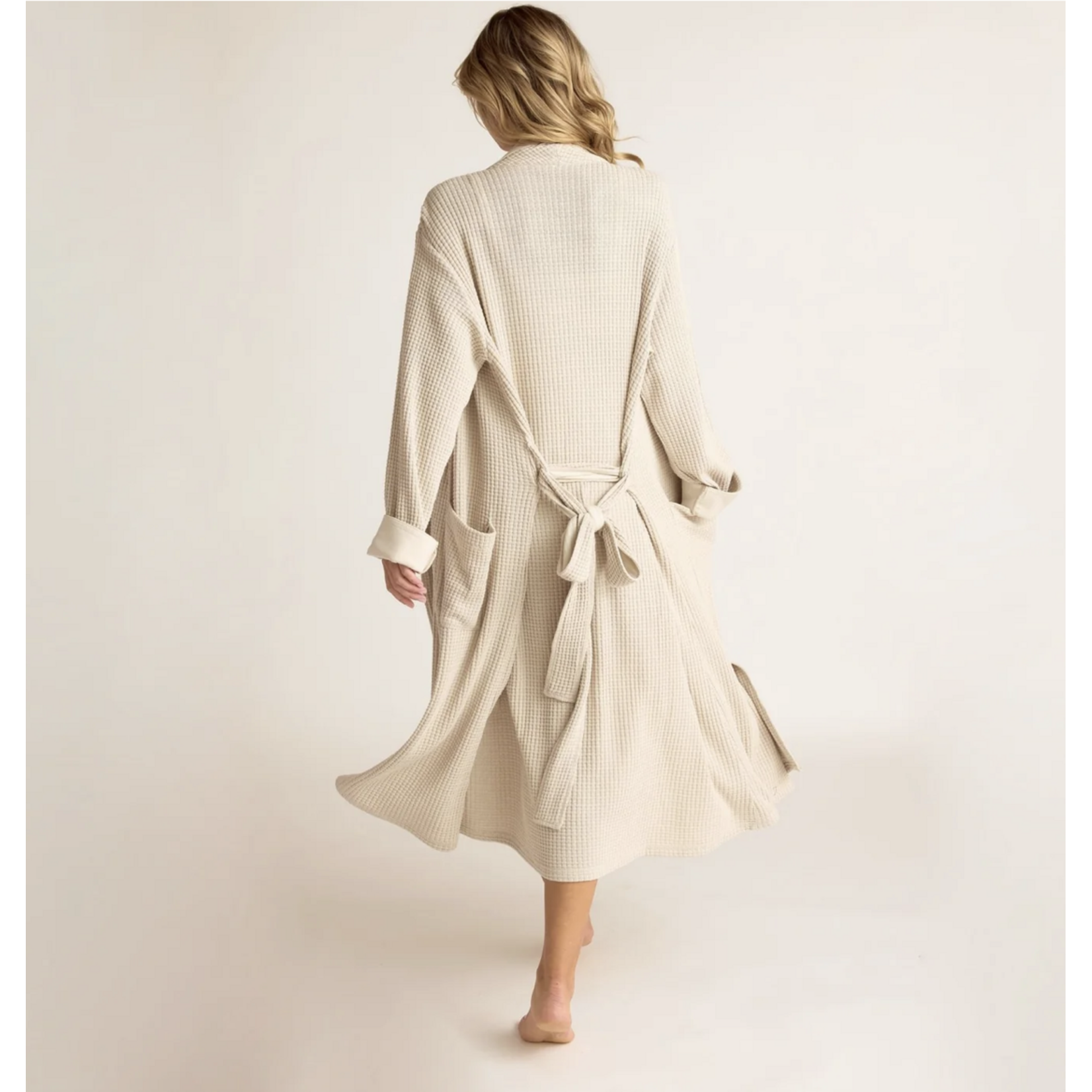 LG/XL Unisex Waffle Robe OATMEAL