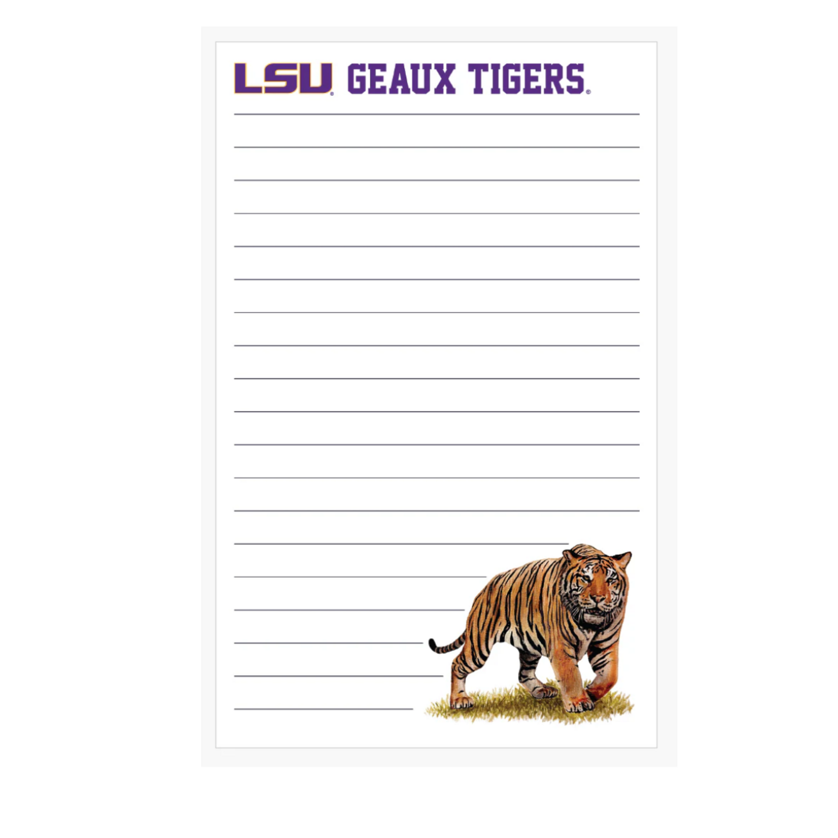 LSU Mascot 5x8 Notepad