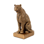Gold Sitting Tiger Decor