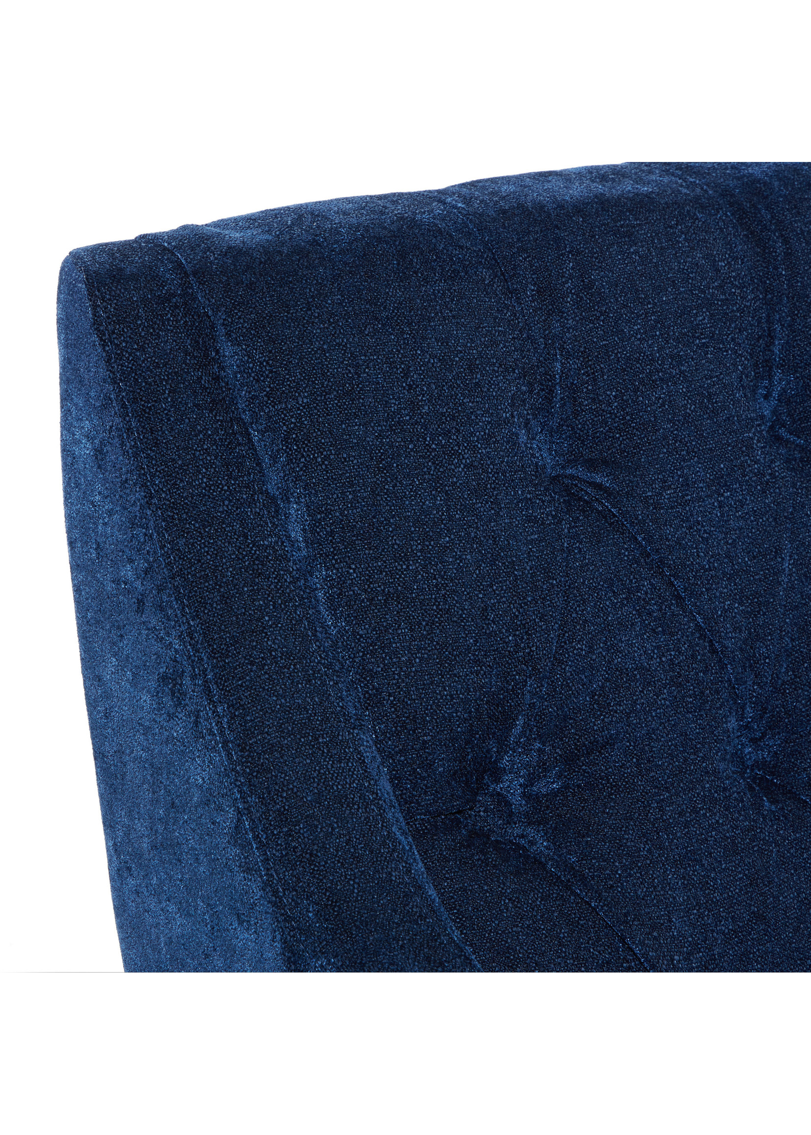 UMA Enterprises Accent Chair - Tufted Fabric Blue