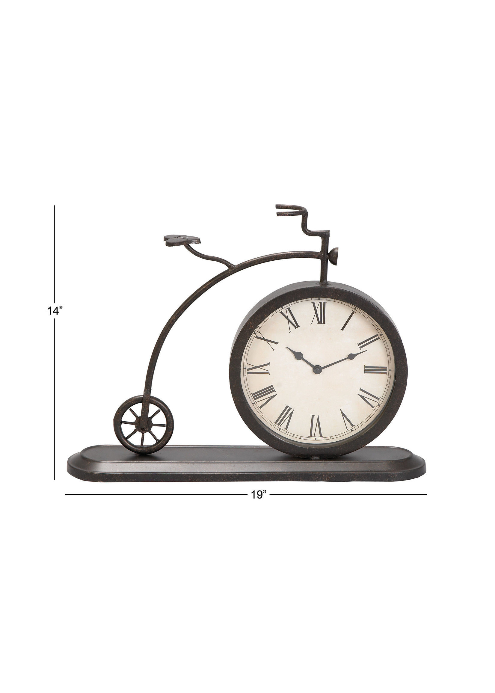 UMA Enterprises Metal Bicycle Clock