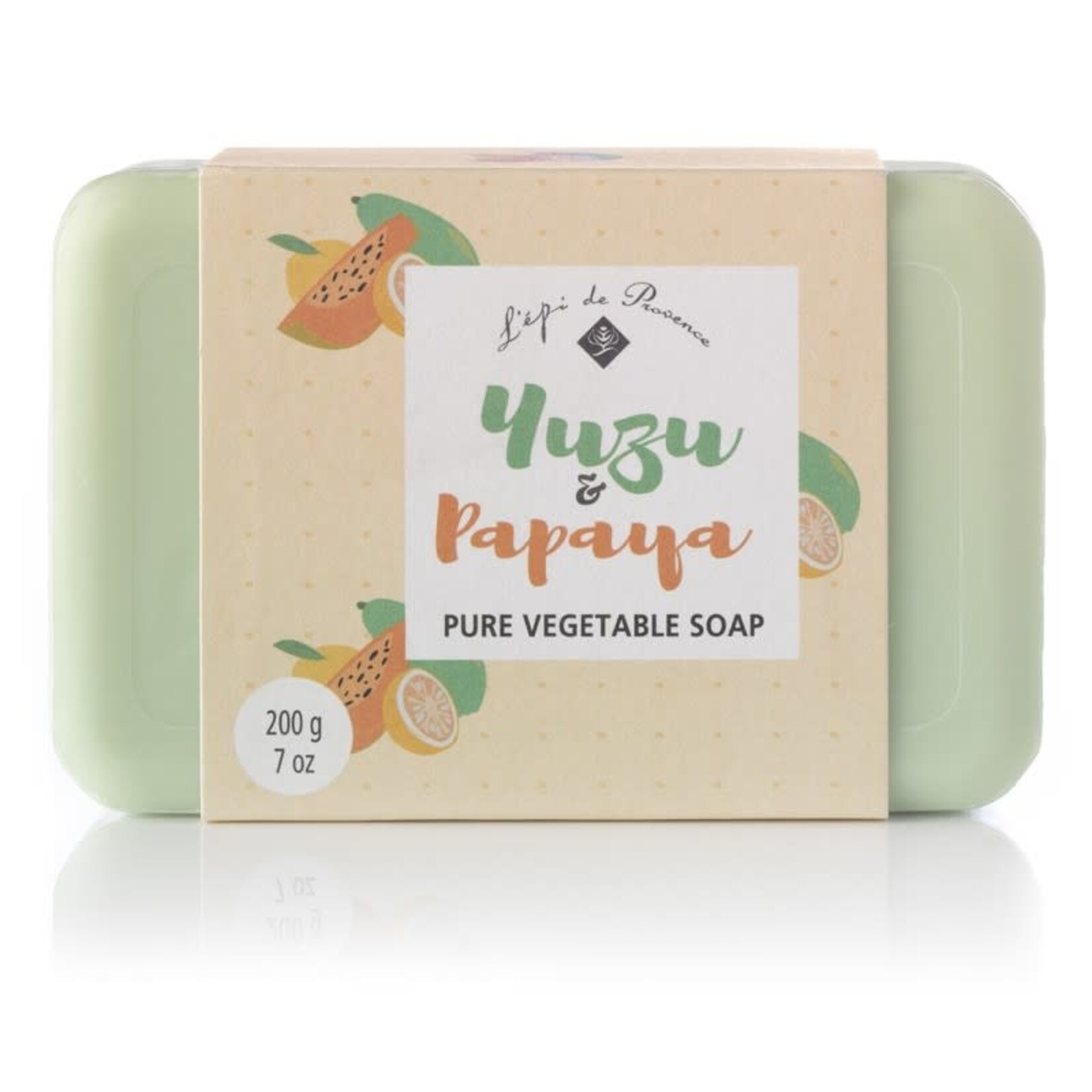 Echo France Soap Paper Band Yuzu & Papaya 200g Soap