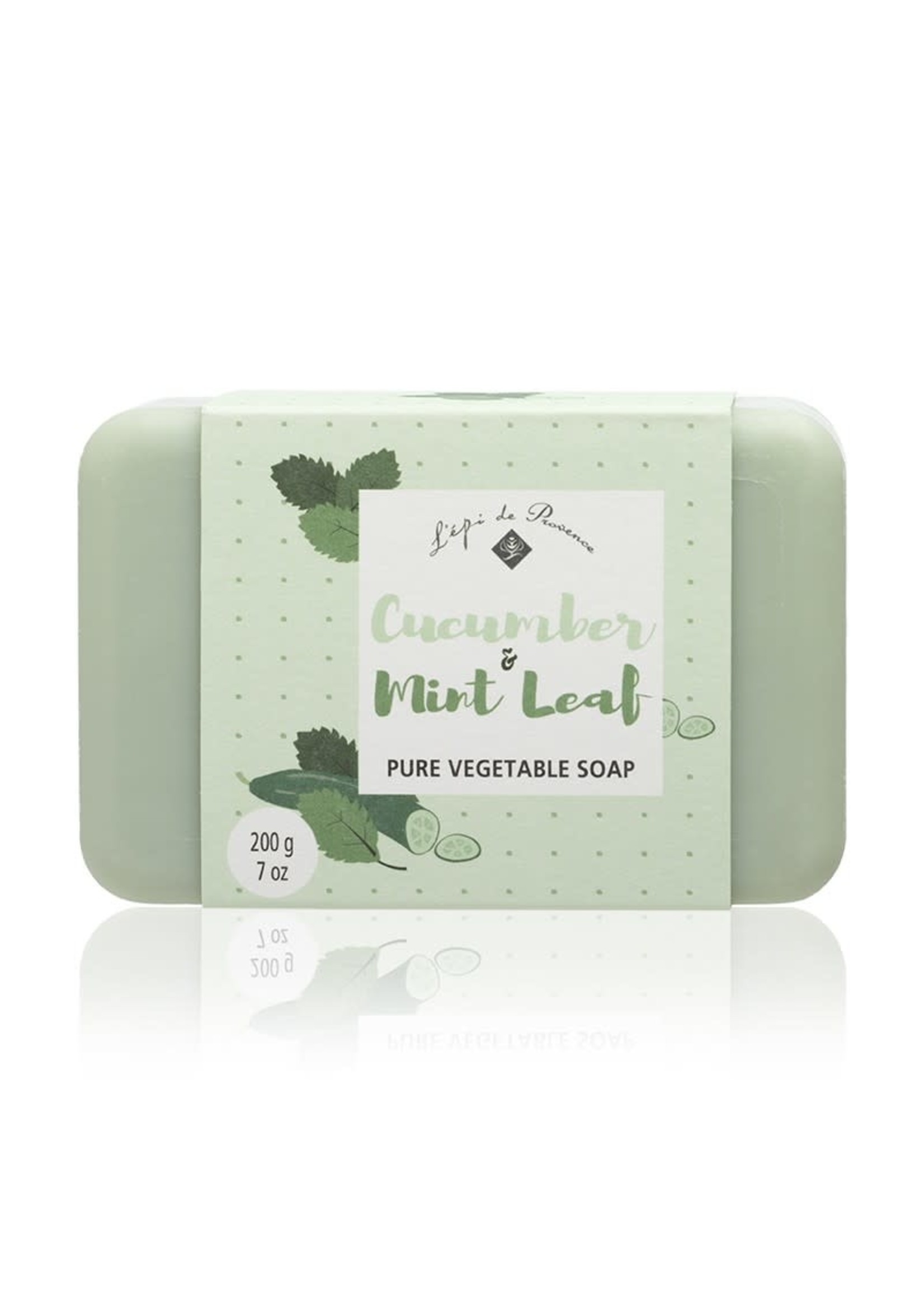 Echo France Soap Paper Band Cucumber & Mint Leaf 200g Soap