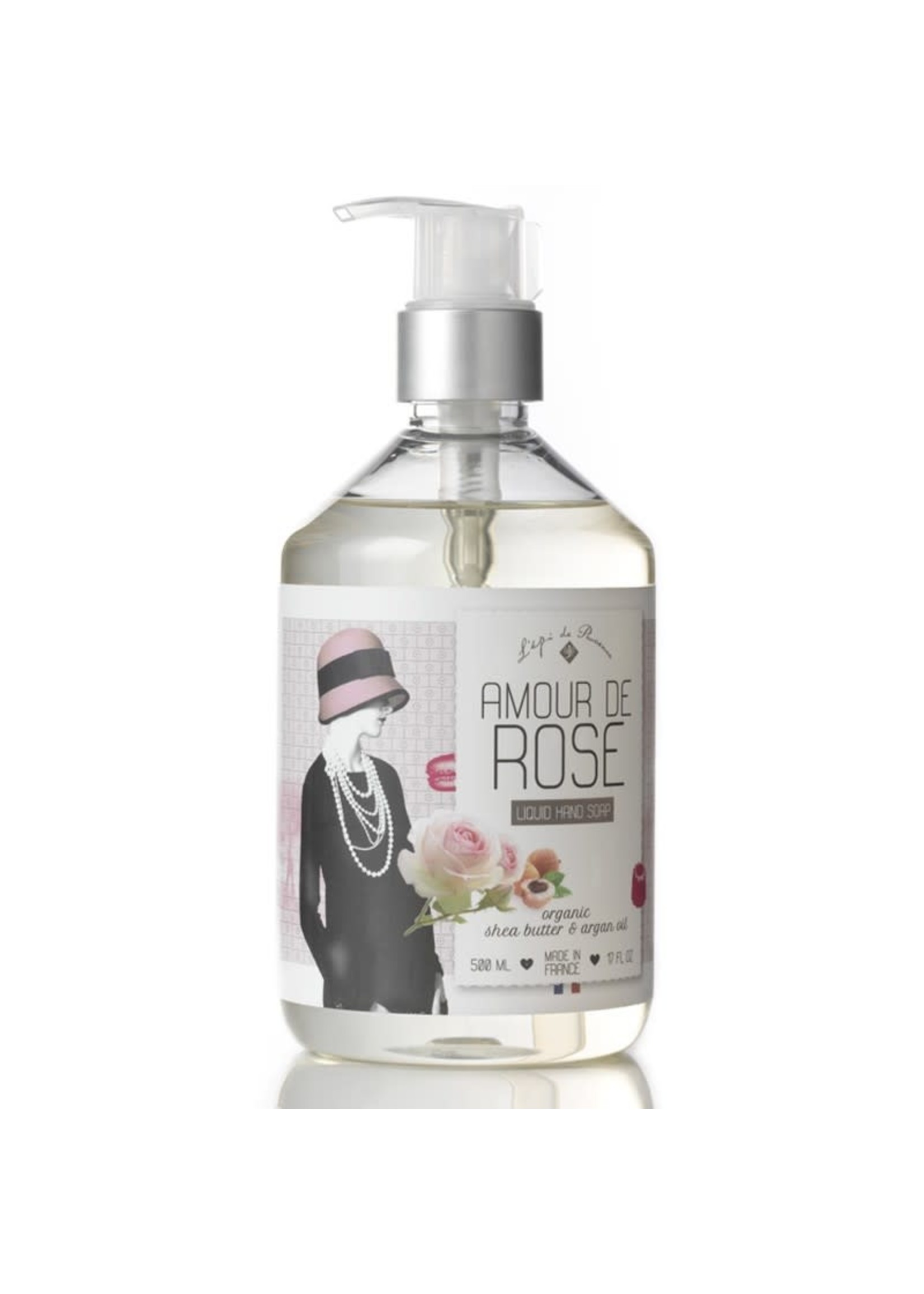 Echo France Soap Amour De Rose 500ml Liquid Hand Soap
