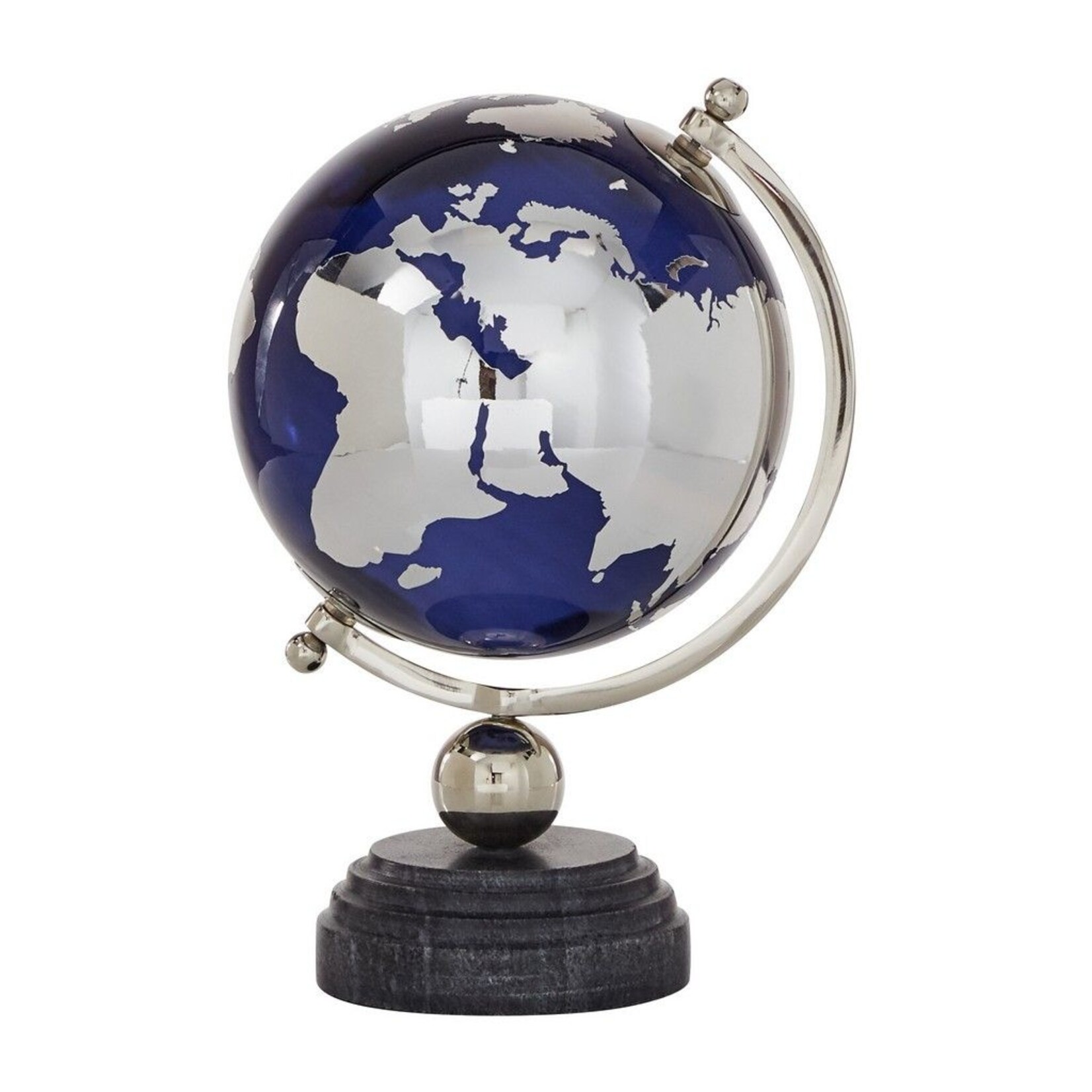 UMA Enterprises 67792  Marble Alum Navy Glass Globe