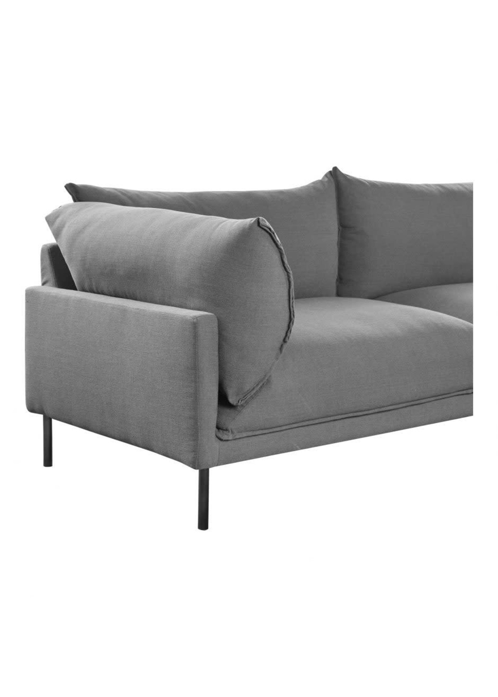 Moes Home Collection MOES Jamara Sectional Charcoal Grey Right