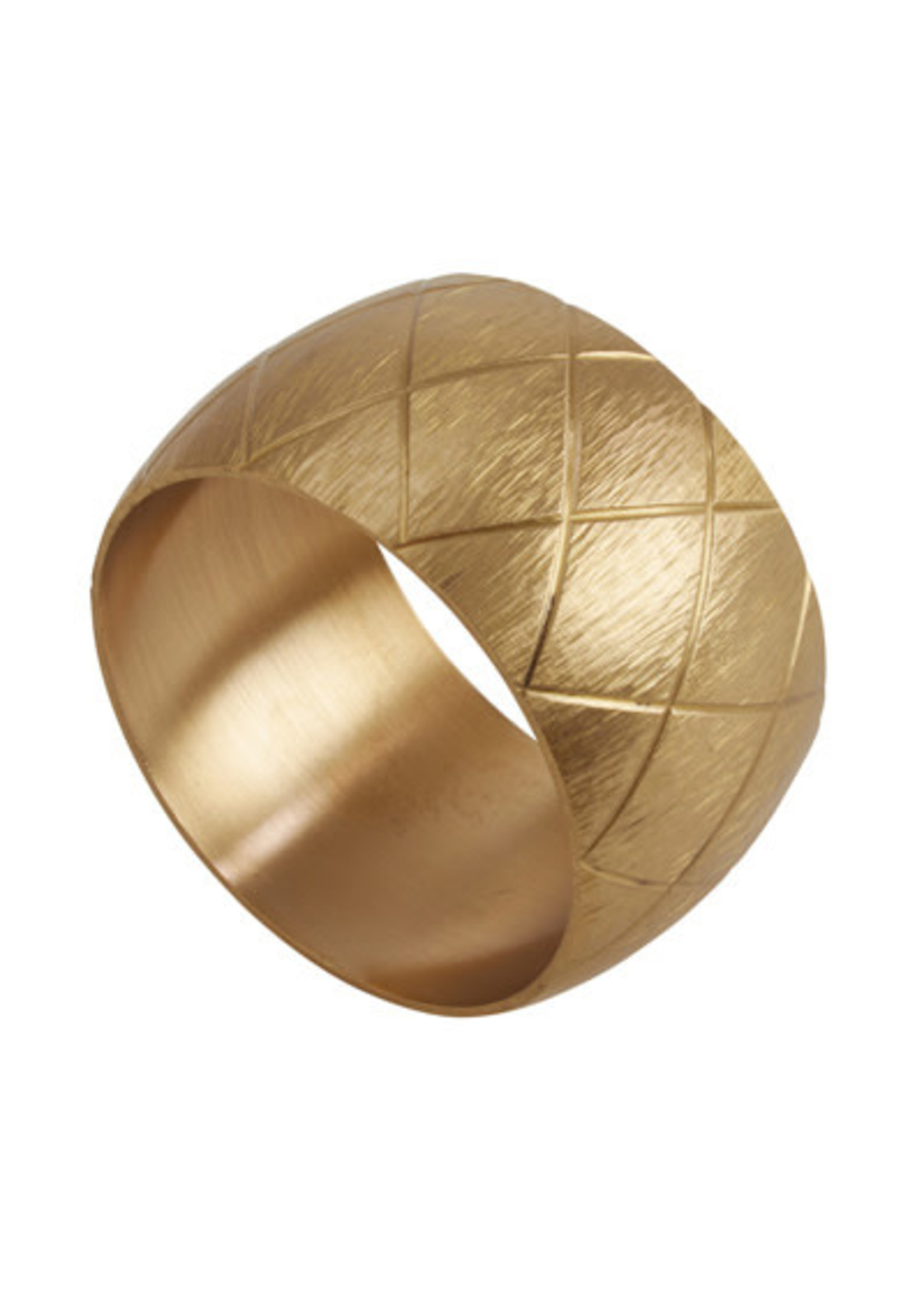 Saro Harlequin Napkin Ring Gold