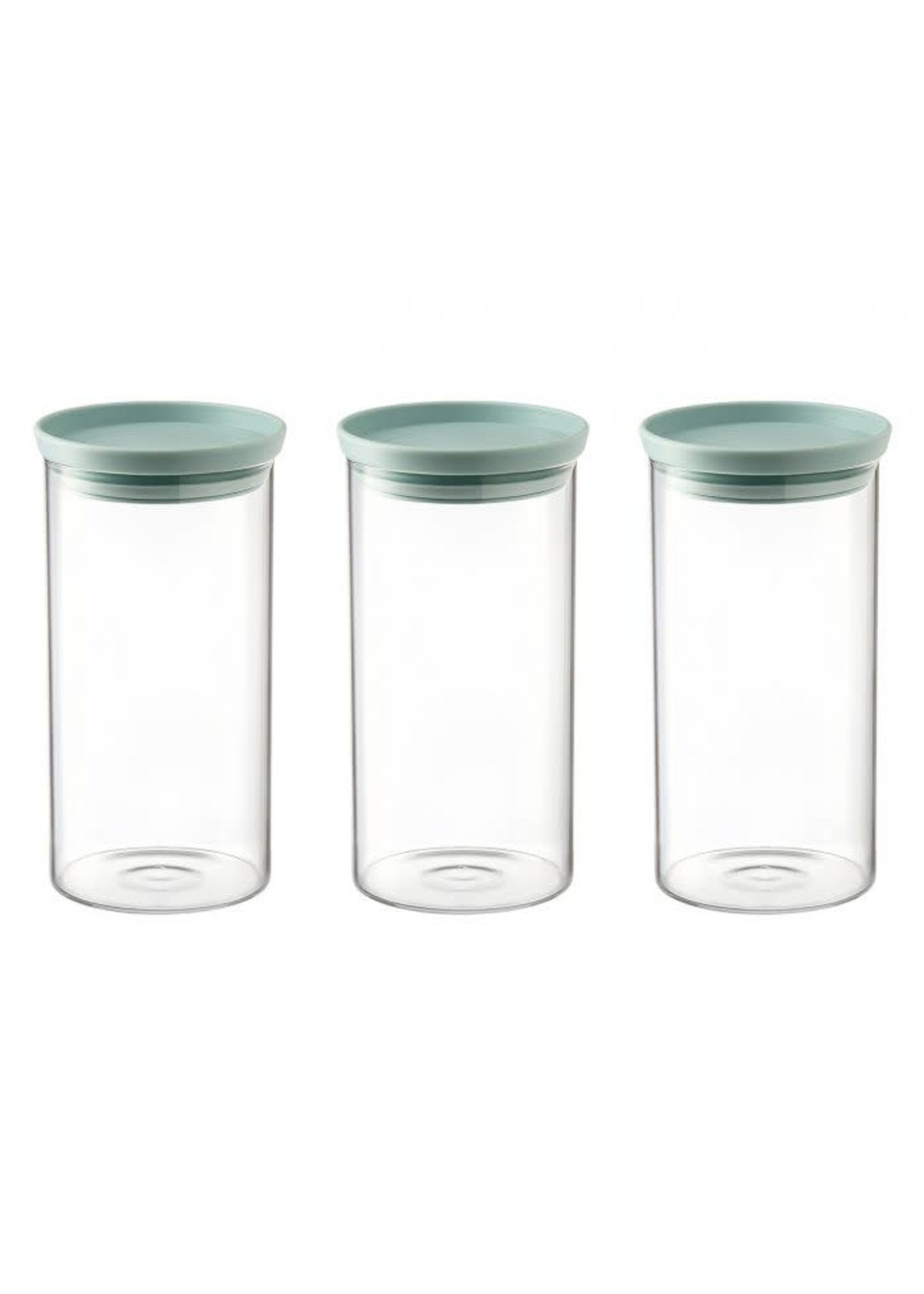 Godinger Silver Co S/3 Glass Canisters 1200ml
