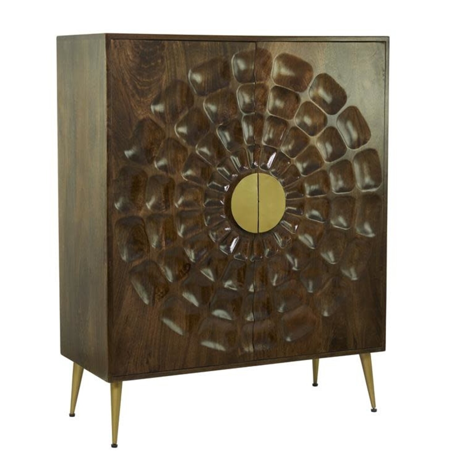UMA Enterprises 80615  Brown Wood Contemporary Cabinet 36x46