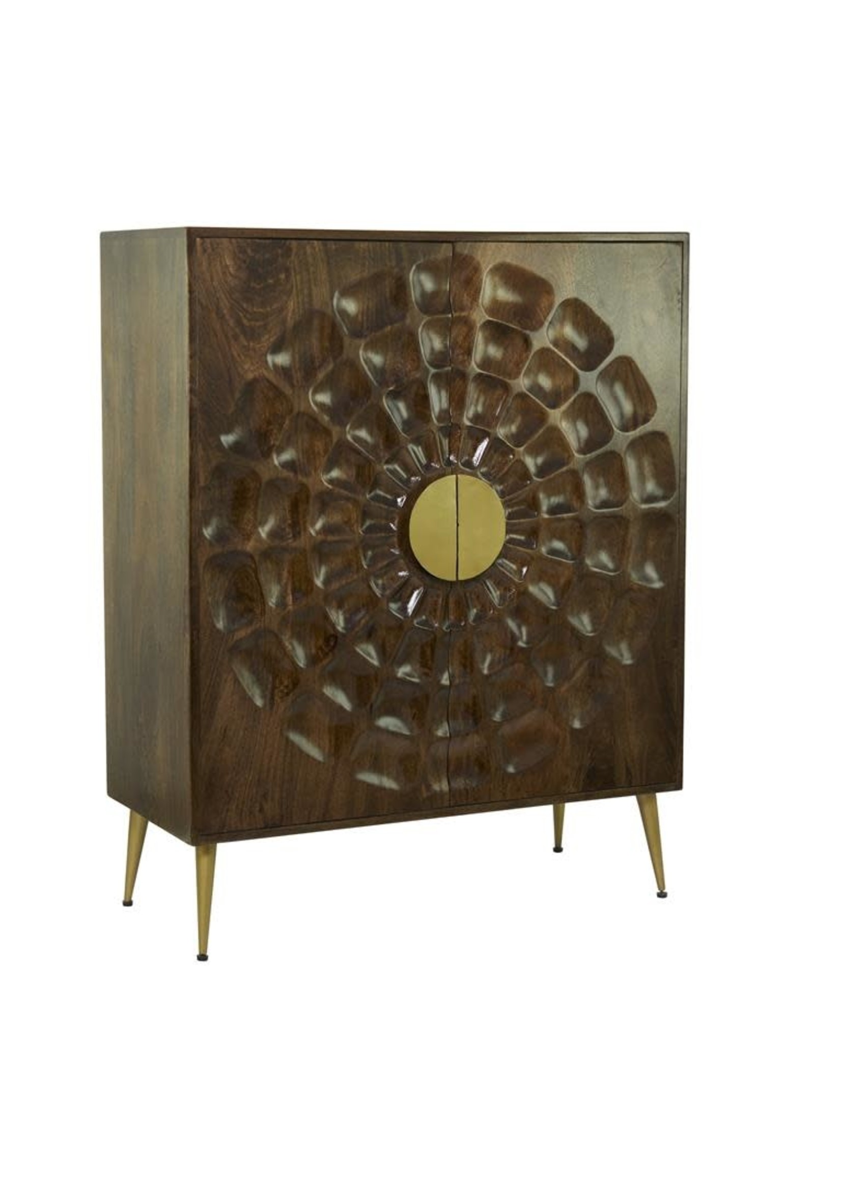 UMA Enterprises 80615 UMABrown Wood Contemporary Cabinet 36x46