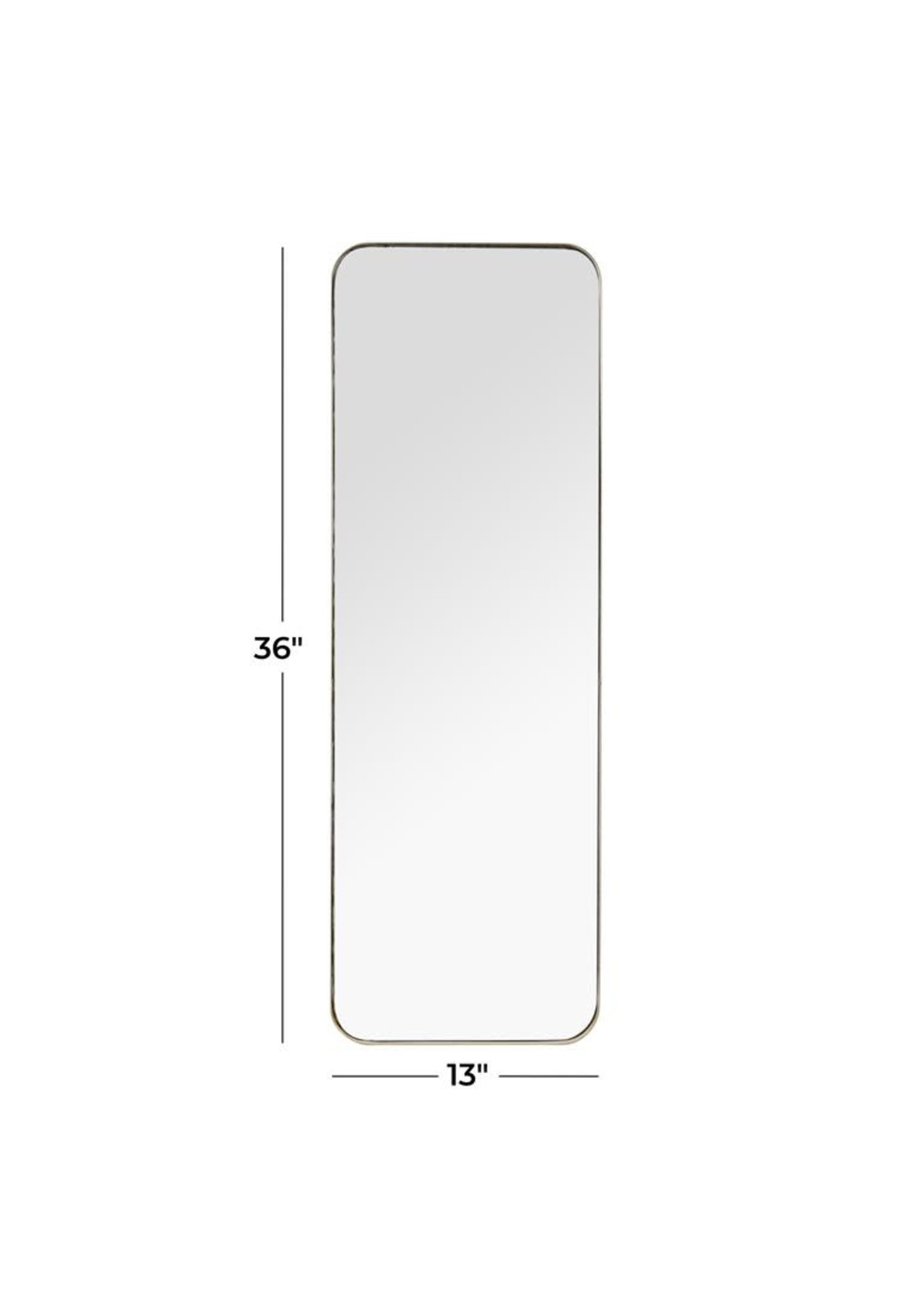 UMA Enterprises 61495 Gold Metal Contemporary Wall Mirror, 13" x 13" x 2"