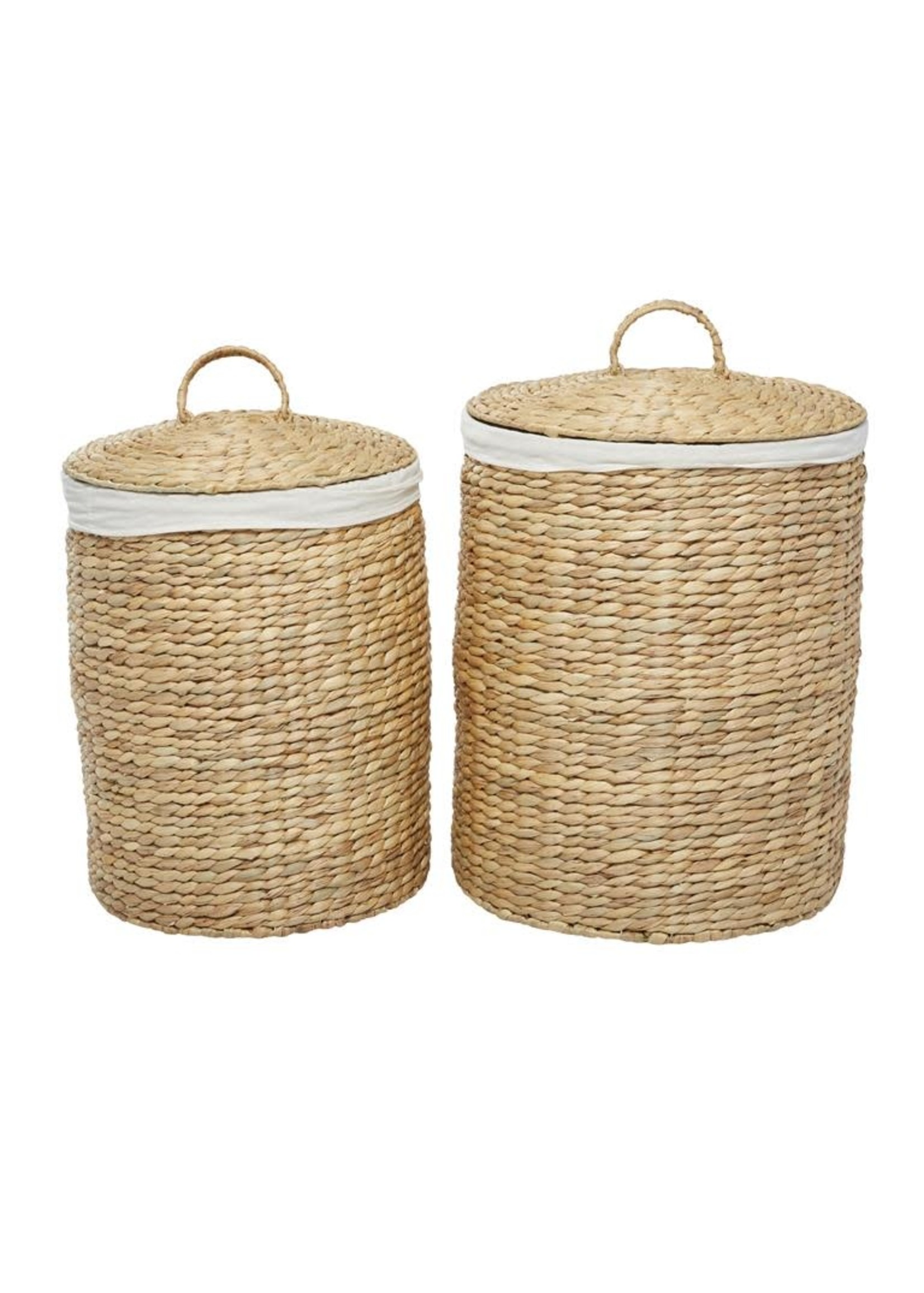 UMA Enterprises 84496 Set/2 Brown Sea Grass Traditional Storage Basket, 25" x 18" x 18"