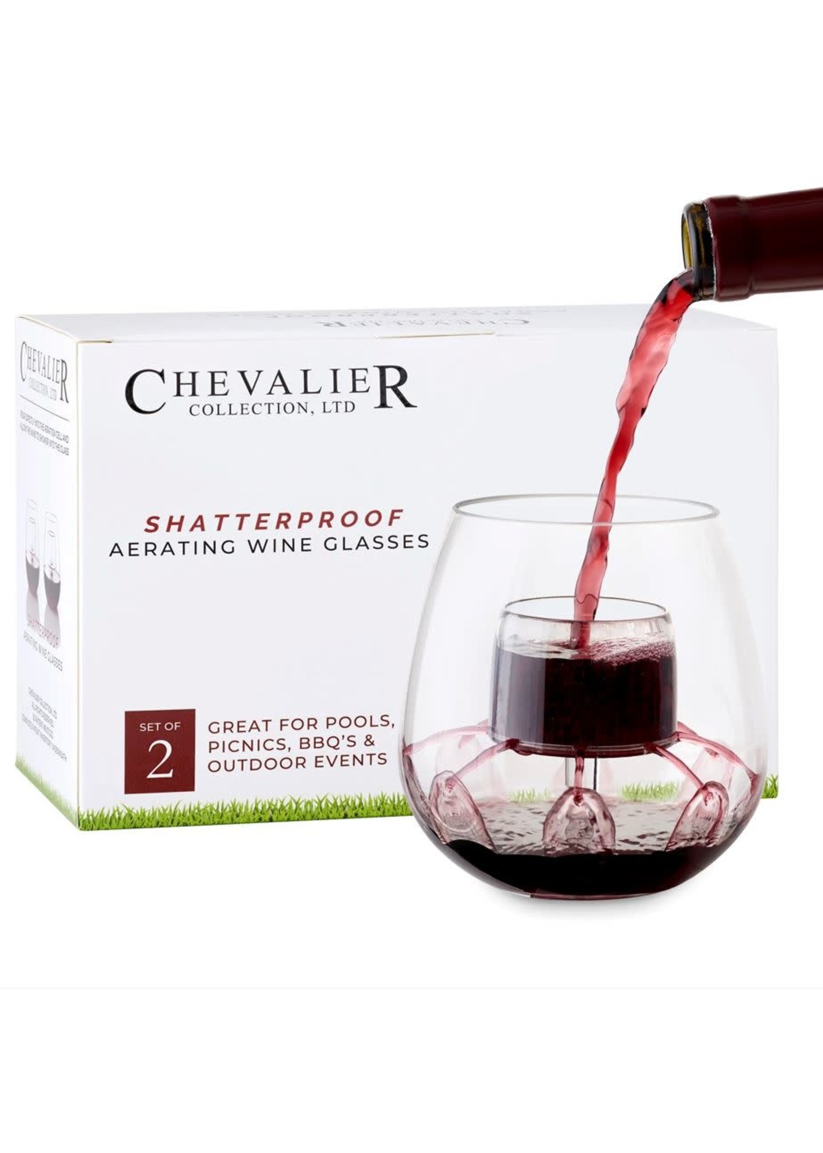 Chevalier Collection Ltd Chevalier Shatterproof Set/2 Wine Glasses