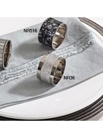 Saro Sparkling Design Napkin Ring Silver