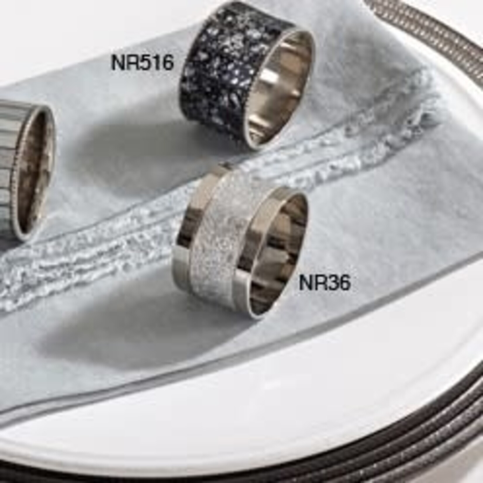 Saro NR36.S Sparkling Design Napkin Ring Silver