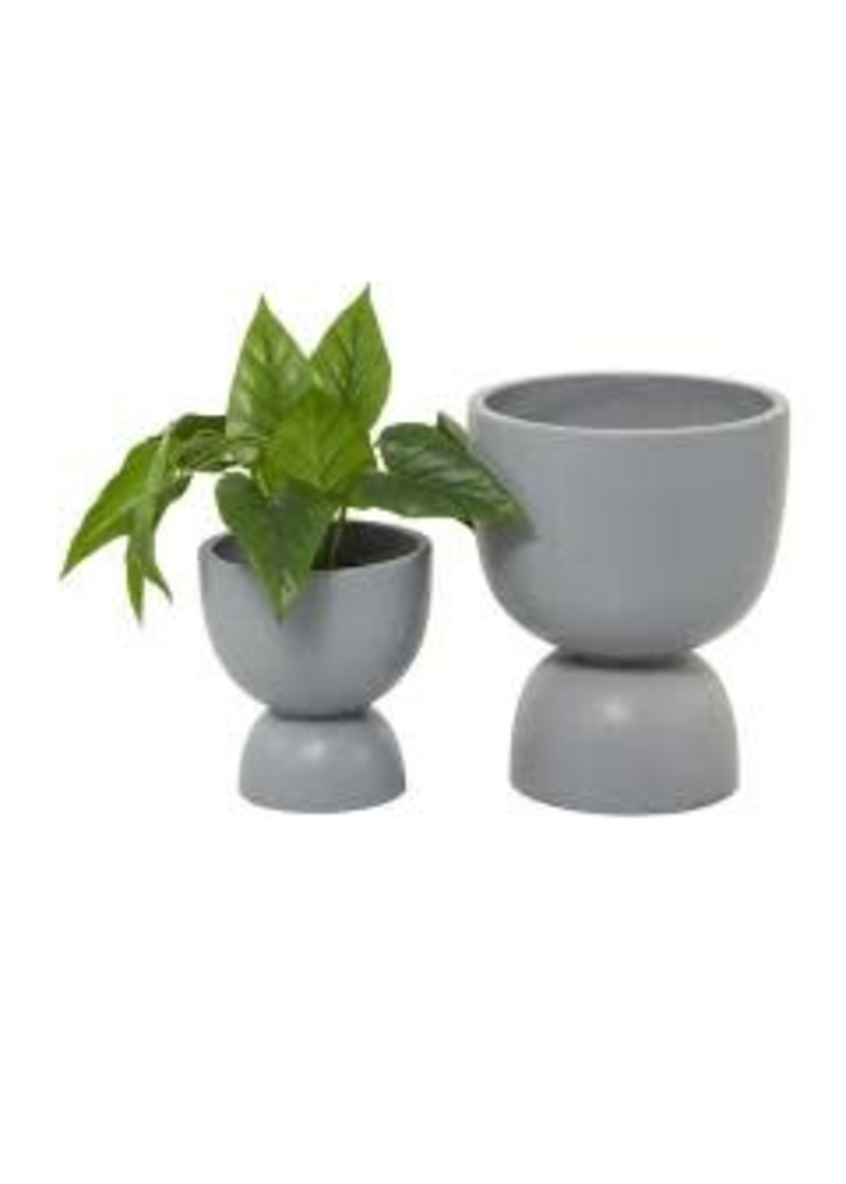 UMA Enterprises 89737S  Egg Cup Planter Small Grey