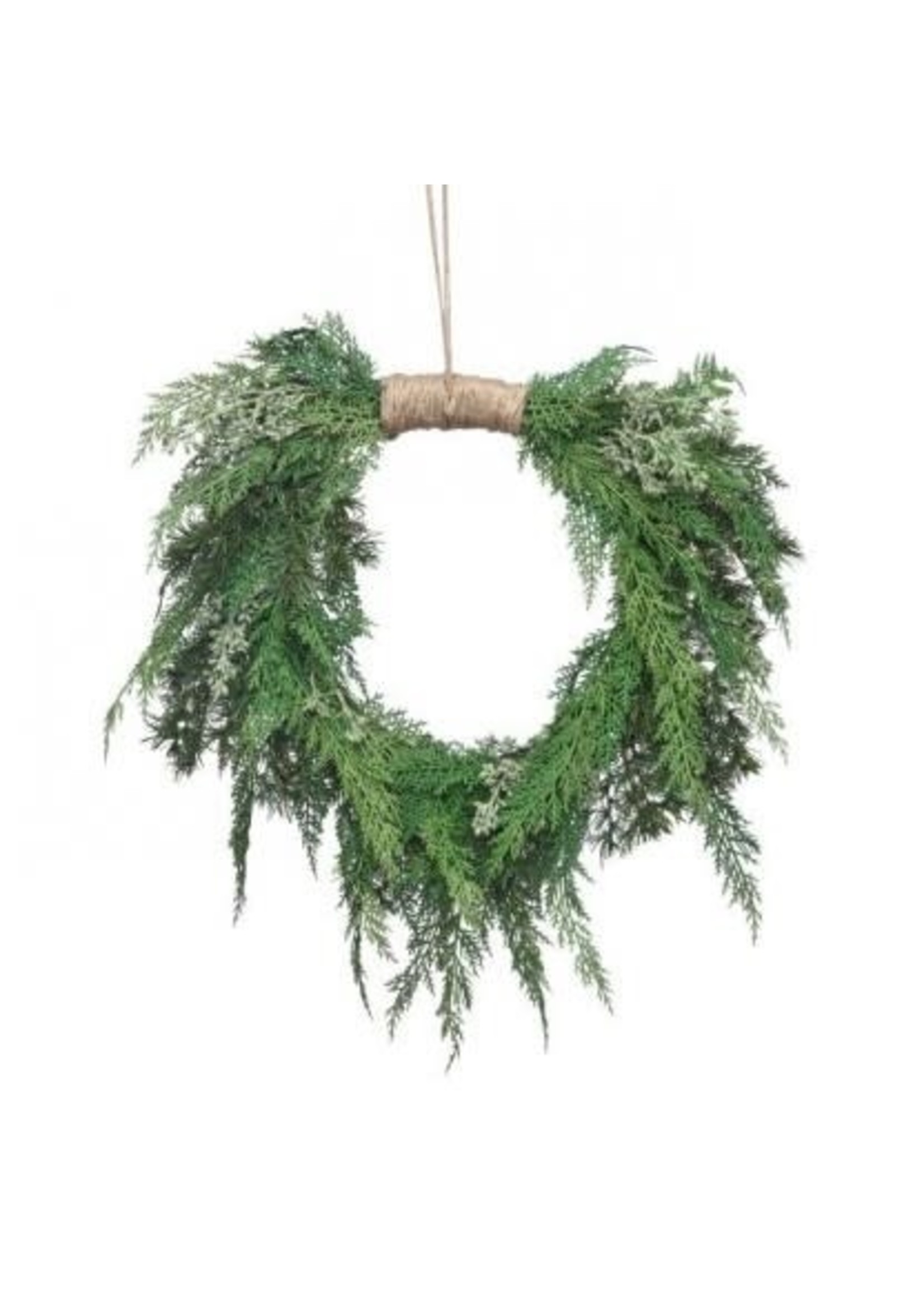 Regency International MTX67610 26" Natural Cedar Heart Shaped Hanging Wreath