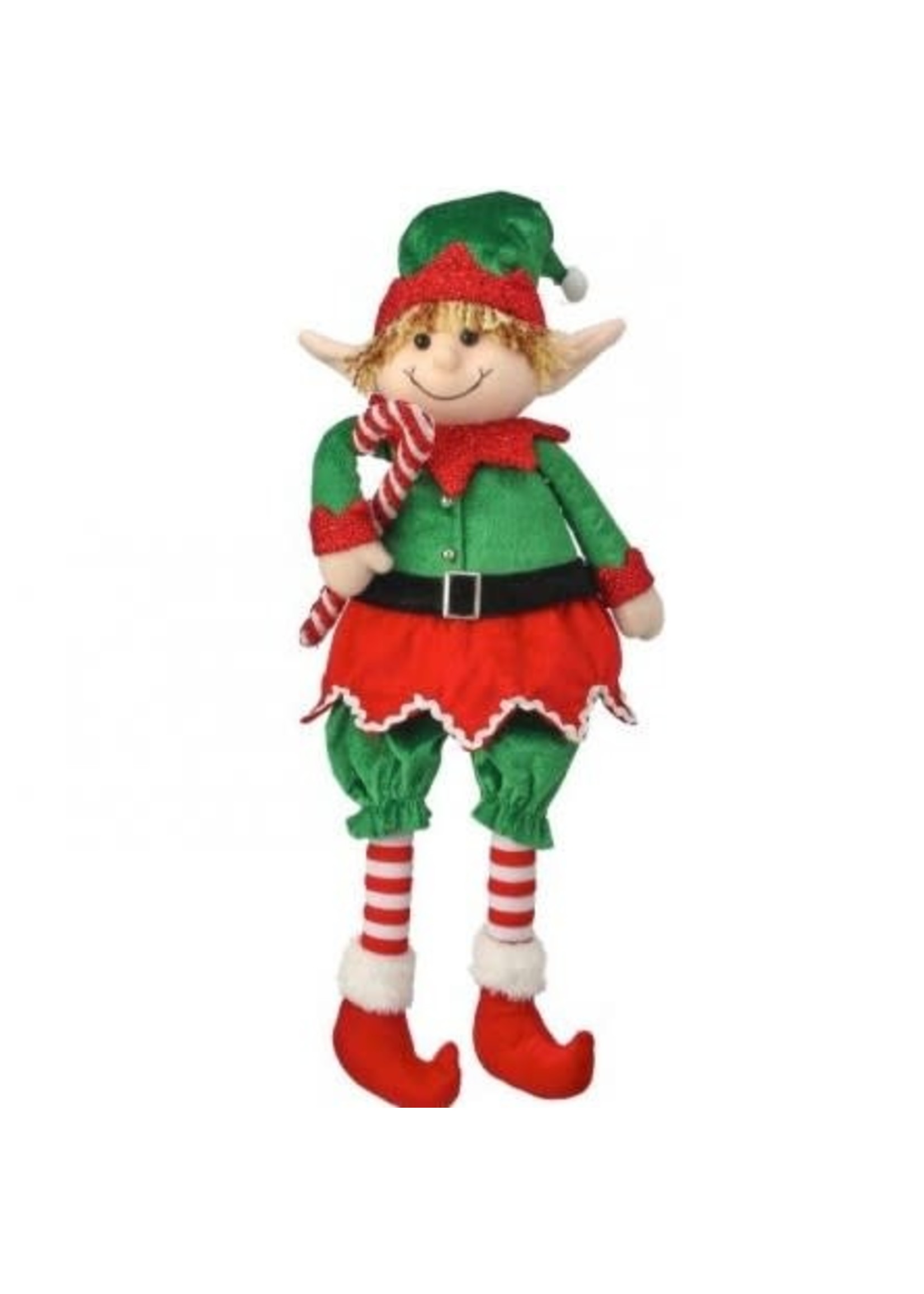Regency International mtx69961-grdw 25" Velvet Sitting Gingerbread Elf