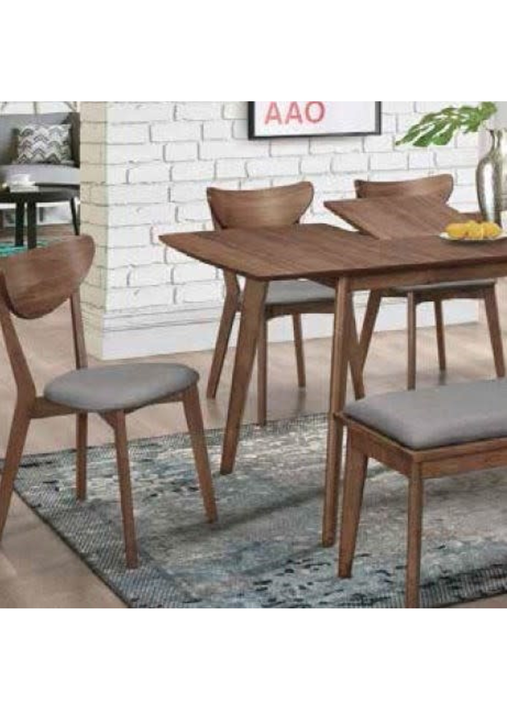 Coaster Furniture 108080-S6 6Pc Dining Table Set (Table+4SideChair+Bench)
