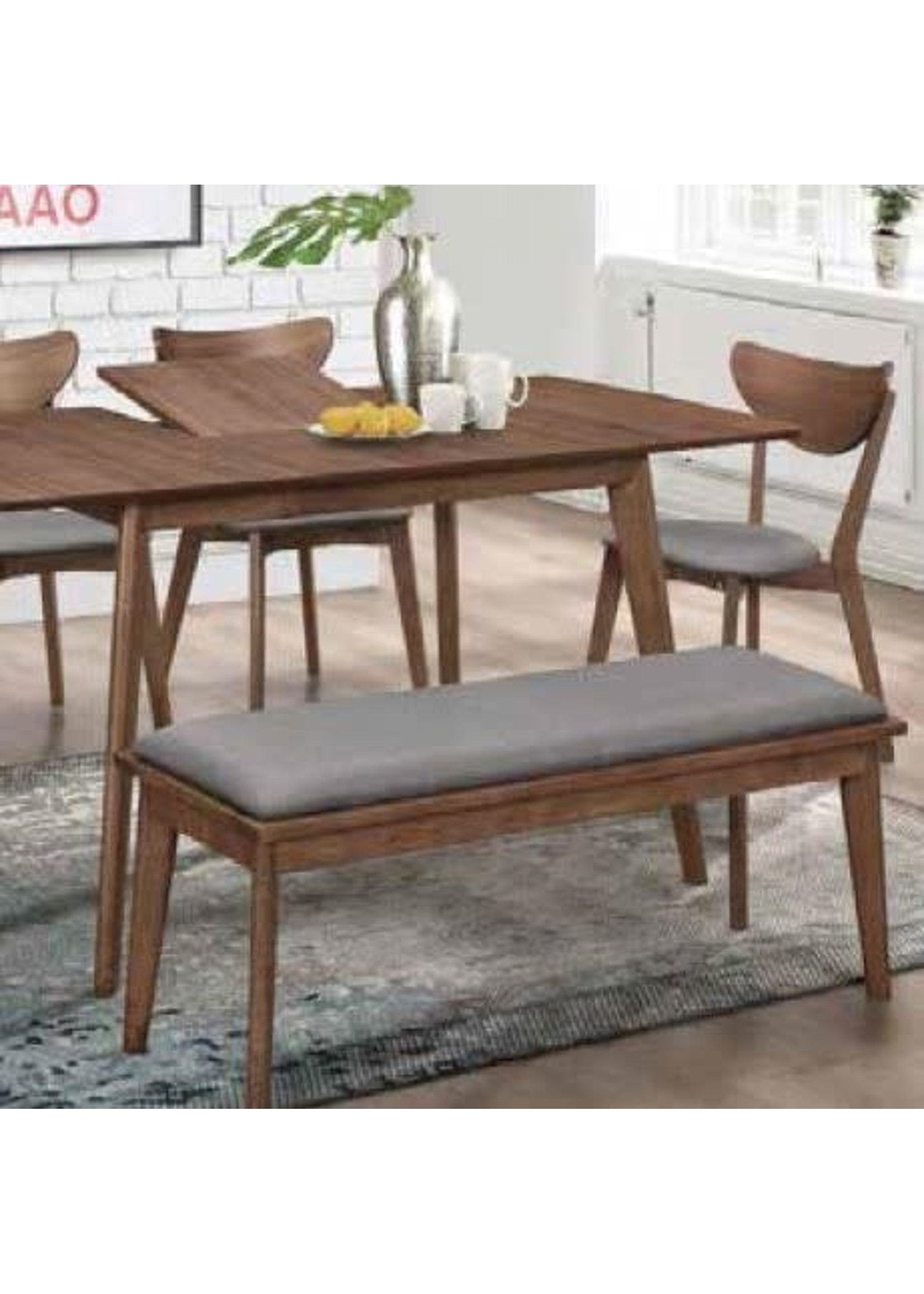 Coaster Furniture 108080-S6 6Pc Dining Table Set (Table+4SideChair+Bench)