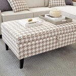 Coaster Furniture 910204 McLoughlin Storage Ottoman Beige White