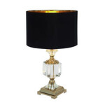 UMA Enterprises 39962 Gold Crystal Table Lamp Drum Shade 14" x 24"