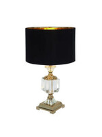 UMA Enterprises 39962 Gold Crystal Table Lamp Drum Shade 14" x 24"