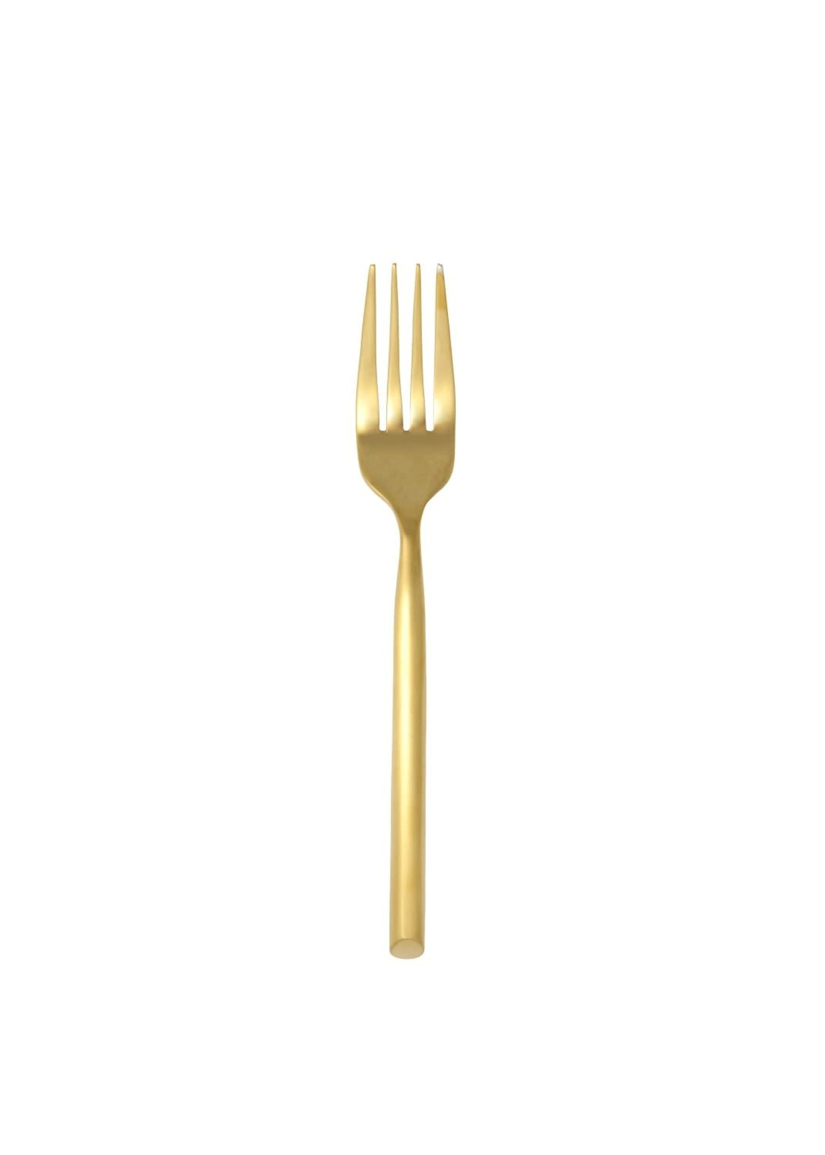 Fortessa Capri Salad Fork 6.75" Brushed Gold