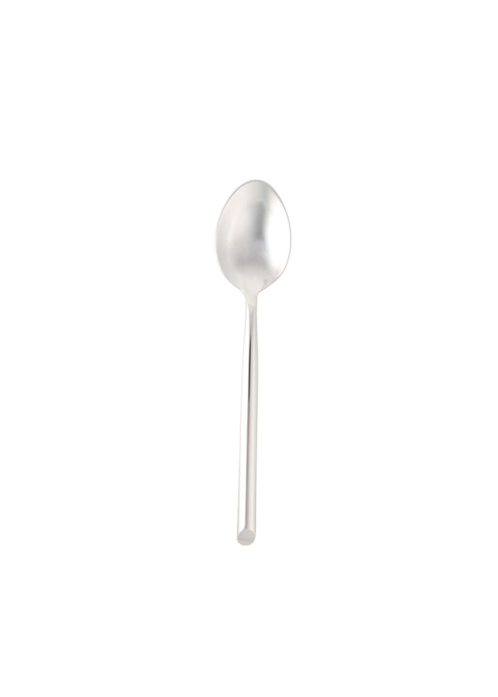 Fortessa Capri Dessert Oval Soup Spoon 7.5" Silver