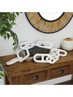 UMA Enterprises 14773 White Wood Chain Sculpture