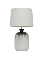 UMA Enterprises 10744 White Glass Gourd Style Base Table Lamp